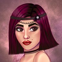 My project in Female Character Portraits in Procreate course. Projekt z dziedziny Projektowanie postaci użytkownika Joanelle Mastykarz - 01.07.2020