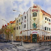 My project in Architectural Sketching with Watercolor and Ink course. Ilustração arquitetônica projeto de pamalex - 28.06.2020