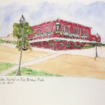 My project in Architectural Sketching with Watercolor and Ink course. Pintura em aquarela projeto de zajac_deborah - 28.06.2020