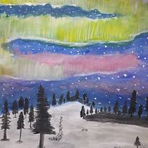 Mi Aurora boreal: Técnicas modernas de acuarela. Un progetto di Pittura ad acquerello di seroni_67susana - 28.06.2020
