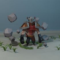 Mi Proyecto del curso: Modelado de personajes low poly para videojuegos  Ein Projekt aus dem Bereich Spieldesign und 3-D-Modellierung von Sebastian David Diaz - 29.06.2020