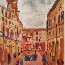 My project in Urban Landscapes in Watercolor course Ein Projekt aus dem Bereich Aquarellmalerei von michel_clairemont - 29.06.2020
