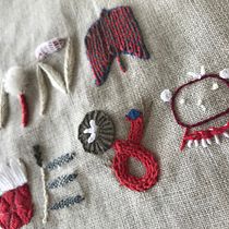 My project in Introduction to Raised Embroidery course. Projekt z dziedziny  Haft użytkownika Andrea Jónsdóttir - 29.06.2020