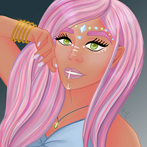 My project in Female Character Portraits in Procreate course. Projekt z dziedziny Projektowanie postaci użytkownika kim_thurston07 - 30.06.2020