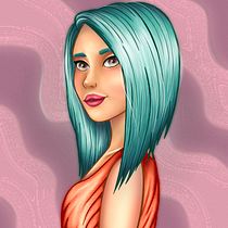 Mi Proyecto del curso: Retrato de personajes femeninos con Procreate. Projekt z dziedziny Trad, c, jna ilustracja, Ilustracja c i frowa użytkownika Delia Sesma Galipienzo - 30.06.2020