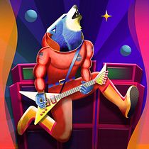 My project in Geometric Illustration with Volume course. Ilustração digital projeto de Hugo Frankiensztein - 30.06.2020
