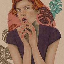 Mi Proyecto del curso: Retrato ilustrado con Procreate. Traditional illustration, and Fine Arts project by Antonela Rabbione - 07.01.2020