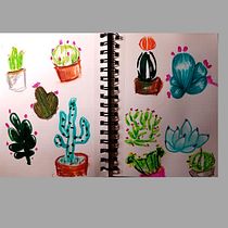 Suzette's project : 5 double pages. Traditional illustration project by suzetteimaginografo - 07.01.2020