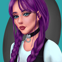 Mi Proyecto del curso: Retrato de personajes femeninos con Procreate. Digital Drawing project by Mika Mogliani - 07.02.2020