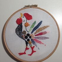 GALLITO CACAREANDO. Un projet de Broderie de anasantosparaiso - 02.07.2020