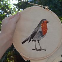 My project in Painting with Thread: Textile Illustration Techniques course. Embroider project by Ana Catalano - 07.02.2020