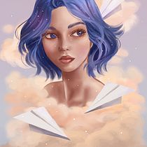 Mi Proyecto del curso: Retratos digitales de fantasía con Photoshop. Portrait Drawing, Digital Drawing, Realistic Drawing, Character Design, and Traditional illustration project by Marcia Fernandez - 07.02.2020