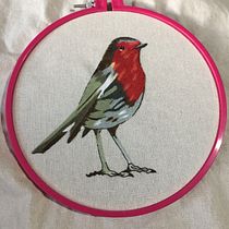 Mi primer proyecto de Petirrojo. Embroider project by aolmedo14 - 07.20.2020