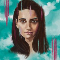My project in Illustrated Portraits with Procreate course. Digital Illustration project by Amber Ravenscroft - 07.03.2020