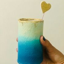 Mi Proyecto del curso: Lapicero de barro s/h con laminas de oro Ein Projekt aus dem Bereich Keramik von Camila Rossano - 03.07.2020