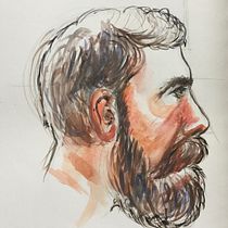 Mi Proyecto del curso: Cuaderno de retratos en acuarela. Watercolor Painting project by gcossiomesa - 07.03.2020