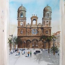 Mi Proyecto del curso: Paisajes urbanos en acuarela Ein Projekt aus dem Bereich Zeichnung von nikoptico75 - 04.07.2020