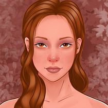 My project in Female Character Portraits in Procreate course. Traditional illustration project by Shan - 07.04.2020