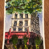 My project in Architectural Sketching with Watercolor and Ink course. Pintura em aquarela projeto de jmperry_acn - 30.06.2020