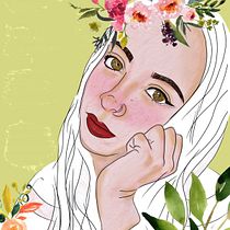 Mi Proyecto del curso: Retrato ilustrado en acuarela. Un projet de Aquarelle de Valentina Salvo - 05.07.2020