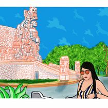 Este es mi proyecto del curso  un monumento en Mérida Yucatán Mexico Mi Proyecto del curso: Ilustración arquitectónica: capta la personalidad de una ciudad. Digital Architecture project by Juan jose Verdejo - 07.05.2020