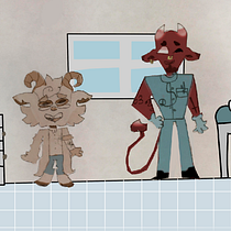 Los Doctores Satanicos. Drawing, and Traditional illustration project by zynthyzin - 07.05.2020
