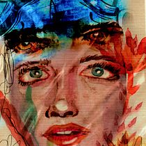 Mujer y hanya. Un projet de Aquarelle de Sonia Palacios - 05.07.2020