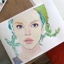 My project in Experimental Watercolor Techniques for Beginners course. Watercolor Painting project by sezibaylan - 07.05.2020