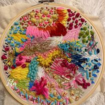 Mi Proyecto del curso: Bordado y personalización de accesorios . Embroider project by Verónica López Lobos - 07.12.2020