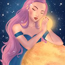 Mi Proyecto del curso: Retratos digitales de fantasía con Photoshop. Traditional illustration, and Digital Illustration project by Alejandra Aguilera - 07.05.2020