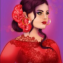 Mi Proyecto del curso: Retrato de personajes femeninos con Procreate. Digital Painting project by Erika Akire - 07.06.2020