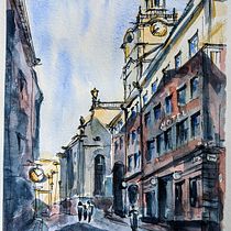 My project in Architectural Sketching with Watercolor and Ink course. Ilustração arquitetônica projeto de objects_around - 19.07.2020