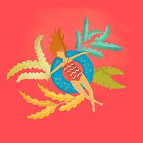 Mi Proyecto del curso: Ilustración flat con Photoshop. Traditional illustration project by Claudia Valencia - 07.06.2020