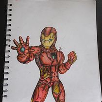Mi Proyecto del curso: Ilustración para cómics: Iron man Man . Un progetto di Illustrazione tradizionale, Character design, Fumetto, Disegno a matita e Disegno anatomico di lopezfjuanmartin1 - 07.07.2020