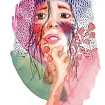 Mi Proyecto del curso: Retrato ilustrado en acuarela. Un proyecto de Dibujo de Retrato de Lorena Sánchez - 25.08.2020