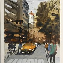 My first shot! Too nervous to add the rainy day on round 1! Ein Projekt aus dem Bereich Aquarellmalerei von acsaper - 04.07.2020
