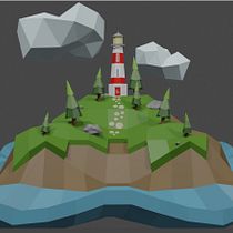Mi Proyecto del curso: Modelado de escenarios low poly para videojuegos. Un progetto di 3D e Sviluppo di videogiochi di Ximena Villarejo - 07.07.2020