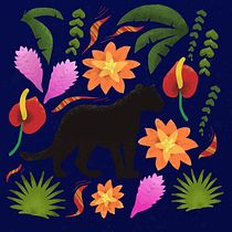 My project in Flat Illustration with Photoshop course. Traditional illustration project by Julie - 07.08.2020