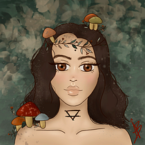Meu projeto do curso: Retrato digital no Photoshop com um toque de fantasia. Traditional illustration project by Angela Behrens - 07.08.2020