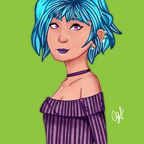 My project in Female Character Portraits in Procreate course. Digital Illustration project by constanza_gerez_frank - 07.09.2020