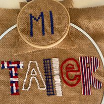 Mi Proyecto del curso: Letras bordadas: el hilo como herramienta gráfica. Embroider project by Maryi Garnica Jara - 07.09.2020