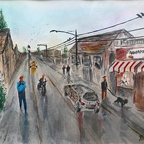 My project in Urban Landscapes in Watercolor course Ein Projekt aus dem Bereich Artistische Zeichnung von yanitzatrosel - 09.07.2020