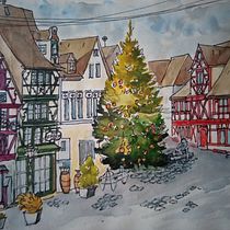My project in Architectural Sketching with Watercolor and Ink course. Ilustração arquitetônica projeto de Erzsébet Sofró - 09.07.2020