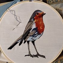 My project in Painting with Thread: Textile Illustration Techniques course. Embroider project by Freda - 07.09.2020