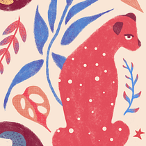 Ilustração flat com Photoshop - Felina Cítrica por Cecilia Cordeiro. Traditional illustration, Botanical Illustration, and Digital Illustration project by ceciliacordeiro.nave - 07.10.2020