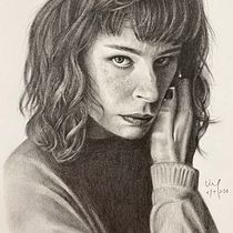 Realistic Portrait final project . Desenho a lápis projeto de Lau Chooi Ling - 10.07.2020