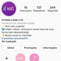 Meu projeto do curso: @HIMAKE.OFICIAL. Content Marketing project by gabi.cortines - 07.10.2020