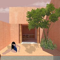 My project in Architectural Visualization Using Digital Collage course. Un projet de 3D , et Collage de Leticia Fortuna - 10.07.2020