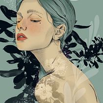 Mi Proyecto del curso: Retrato ilustrado con Procreate. Traditional illustration project by Julieth Ochoa Tobón - 07.11.2020