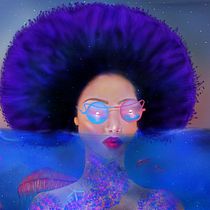 My project is about a mermaid taking a look at the sunset.. Digital Drawing project by Tola Tess - 07.11.2020